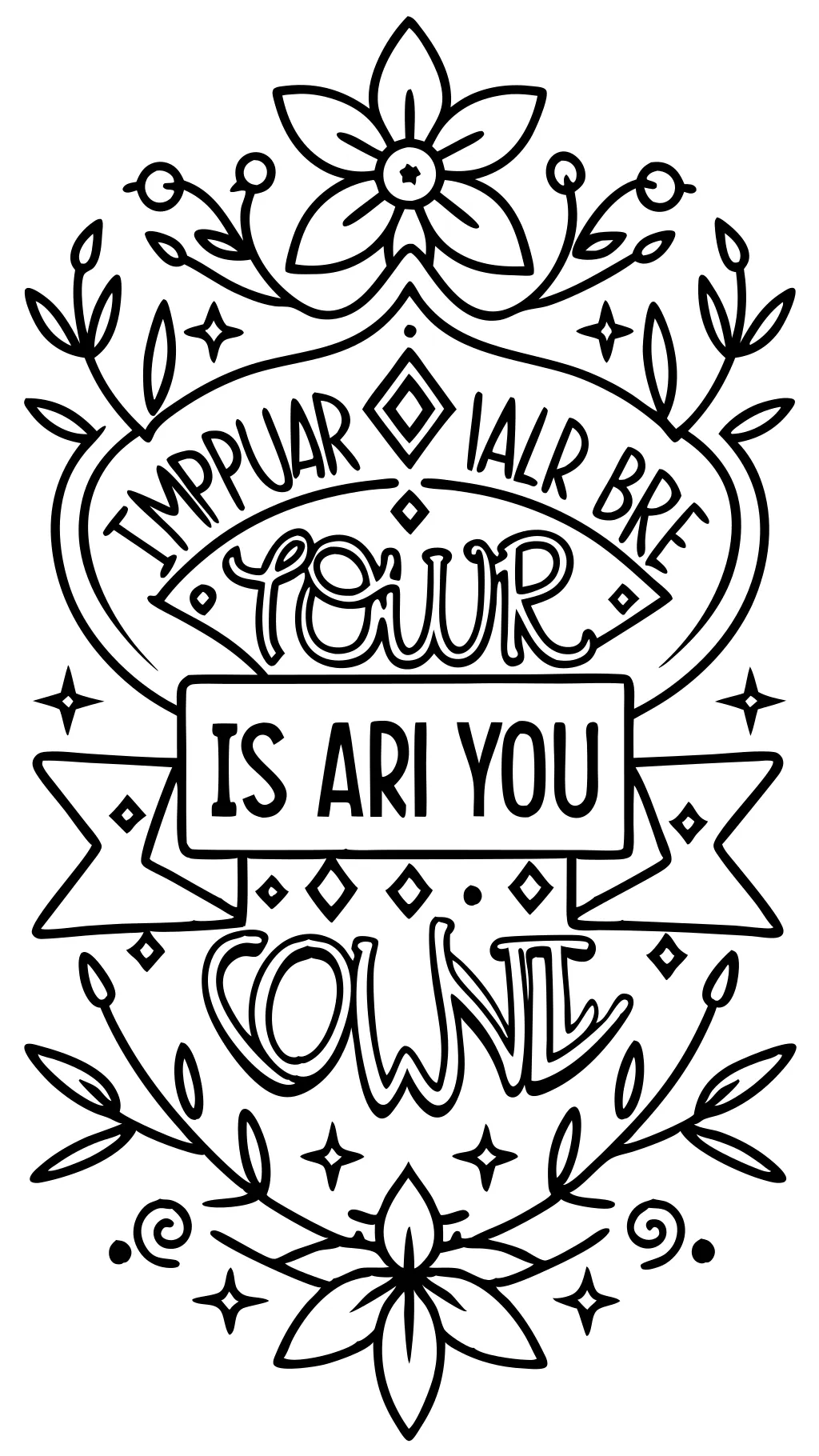 coloring pages with quotes for adults